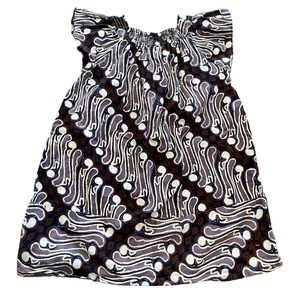 Tea Boat Neck Woven Purple & Brown Shift Dress